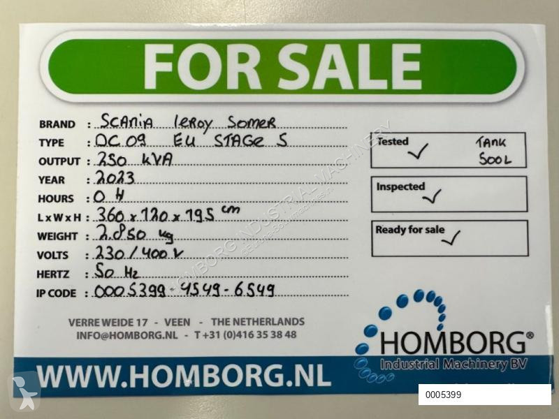 Materiaal voor de bouw Scania DC9 Leroy Somer...