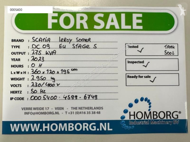 Materiaal voor de bouw Scania DC9 Leroy Somer...