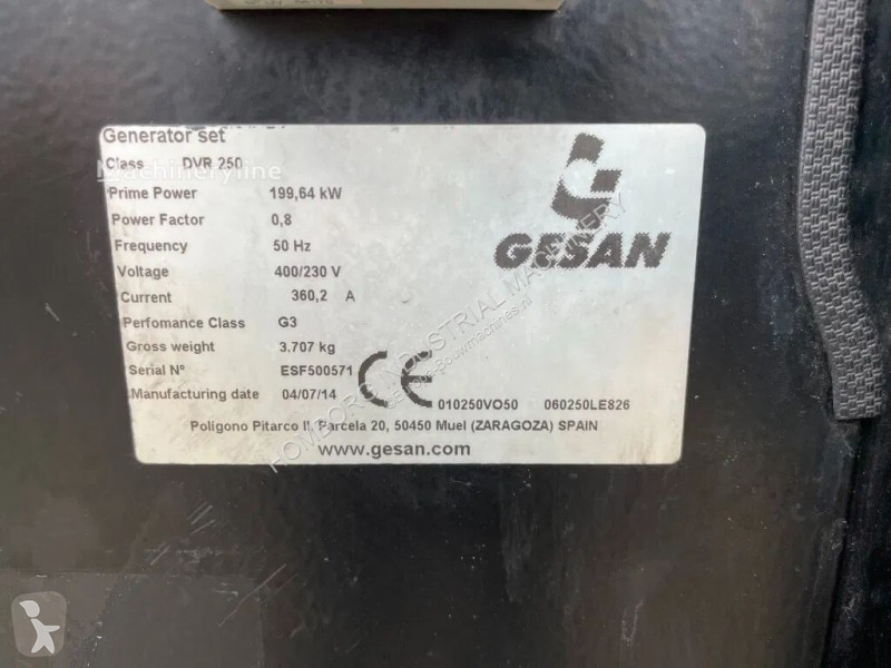 Materiaal voor de bouw Gesan DVR 250 Volvo...
