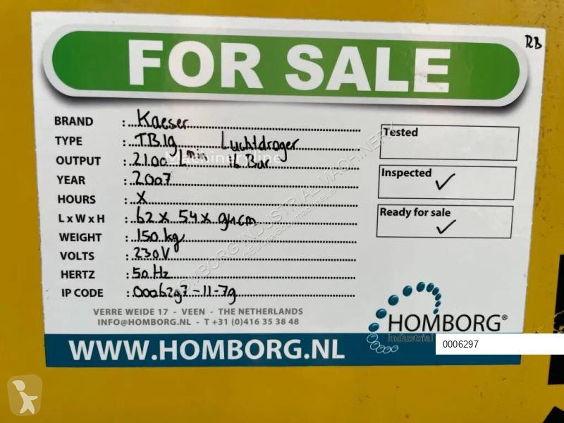 Materiaal voor de bouw Kaeser TB19 -...
