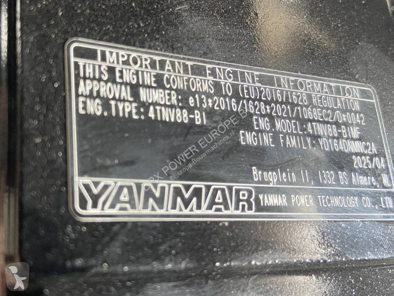 Stavební vybavení Yanmar 4TNV88-22G - 22 kVA -...