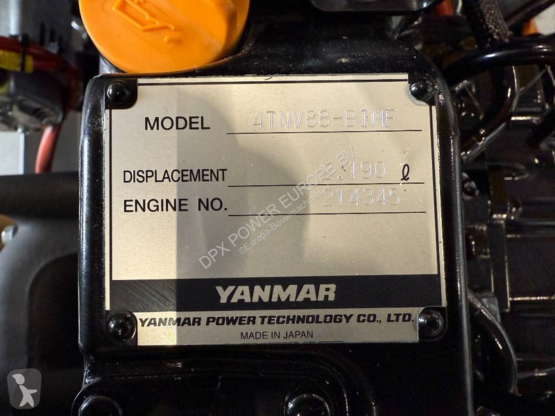 Stavebný stroj Yanmar 4TNV88-22G - 22 kVA -...