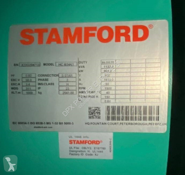 Stavebný stroj Cummins C1100D5B - 1.100 kVA...