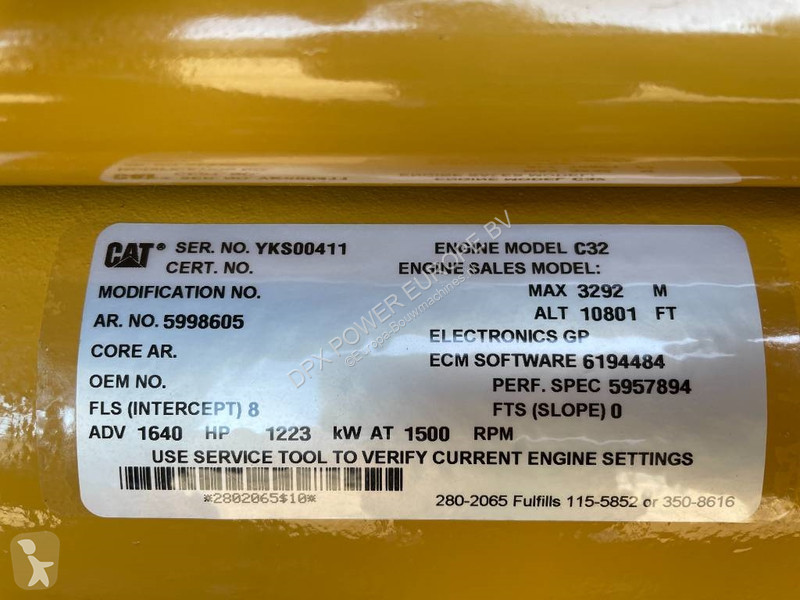 Stavebný stroj Caterpillar DE1400GC - 1400 kVA...