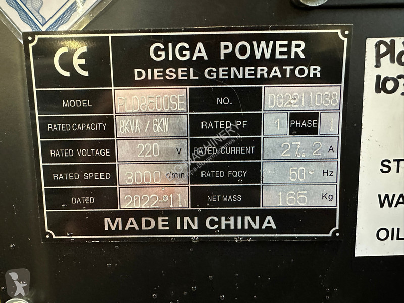 Stavebný stroj  PLD8500SE 8KVA silent set