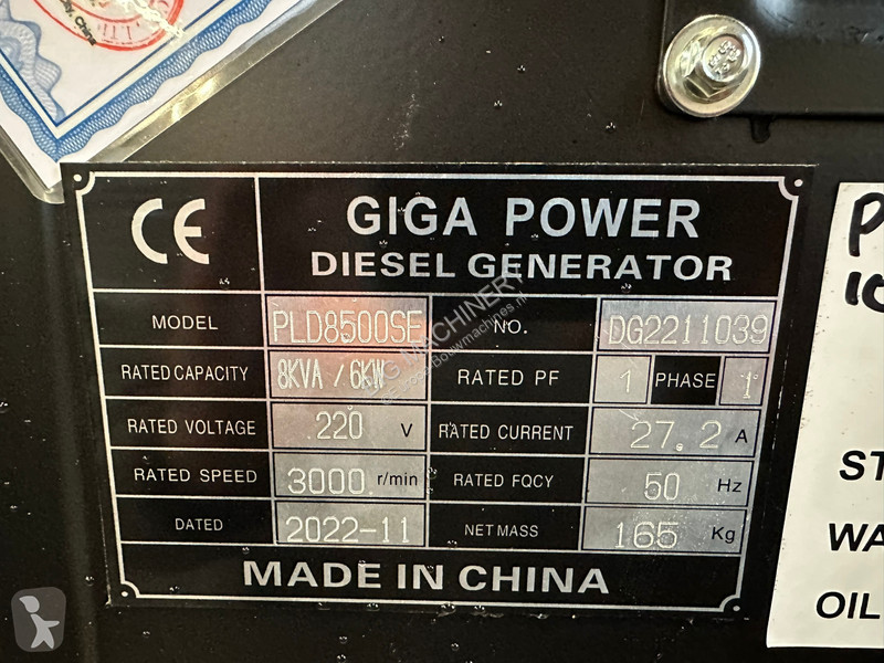 Stavebný stroj  PLD8500SE 8KVA silent set