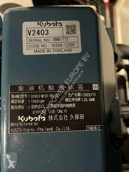 Строительное оборудование Kubota V2403-M-DI-BG...