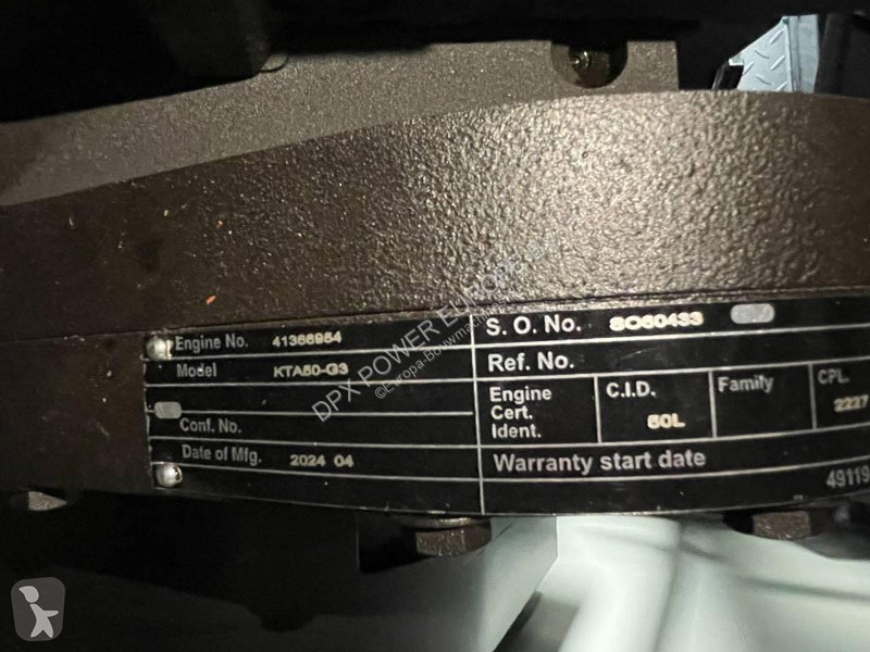Stavebný stroj Cummins KTA50-G3 - 1375 kVA...