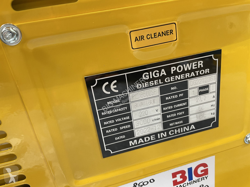 Stavebný stroj  PLD8500SE 8 kVA silent generator
