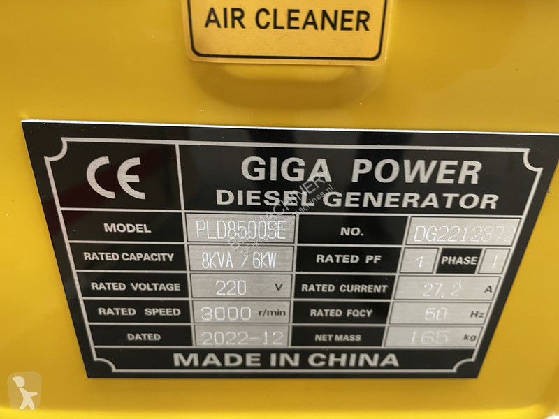 Stavebný stroj  PLD8500SE 8 kVA silent generator