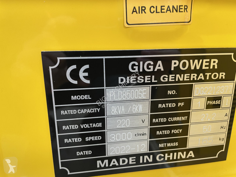 Stavebný stroj  PLD8500SE 8 kVA silent generator