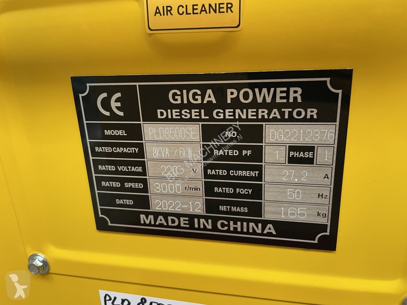 Stavebný stroj  PLD8500SE 8 kVA silent generator