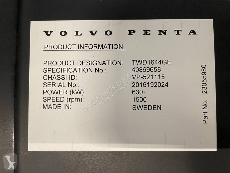 Строительное оборудование Volvo TWD1644GE - 715...