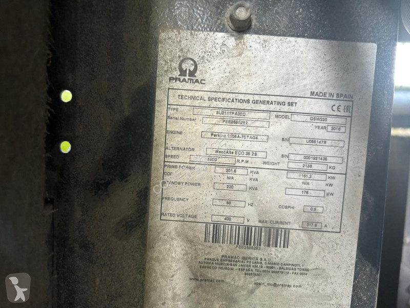 Material de obra Pramac  GSW220