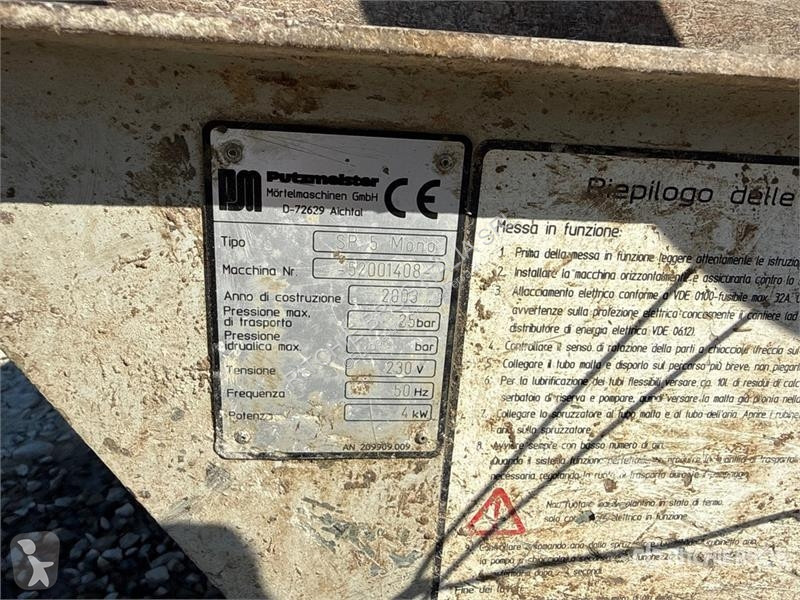Vägbyggmaterial Putzmeister Sp 5 Mono...