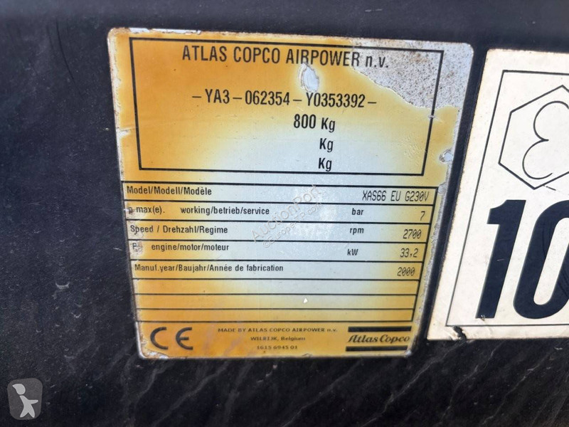 Matériel de chantier Atlas Copco XAS66