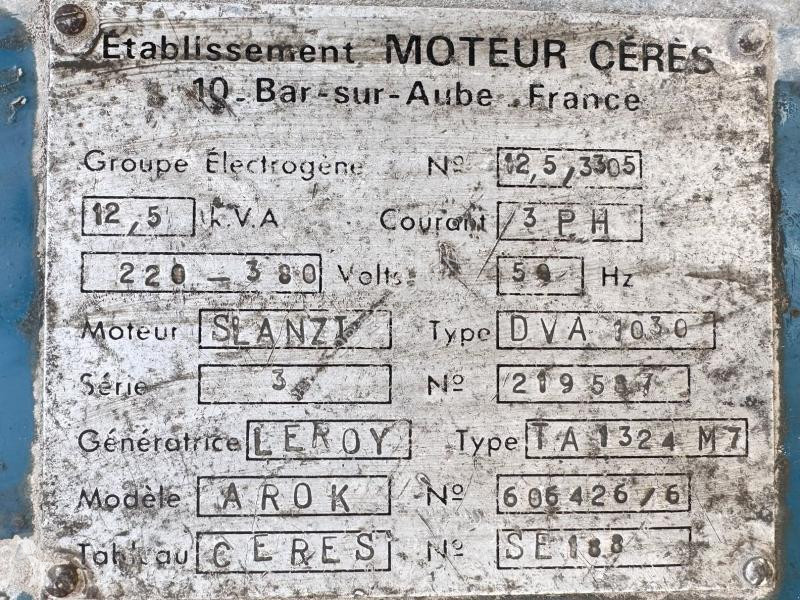 آلة لمواقع البناء Cérès  Arok 12,5kVA Groupe...