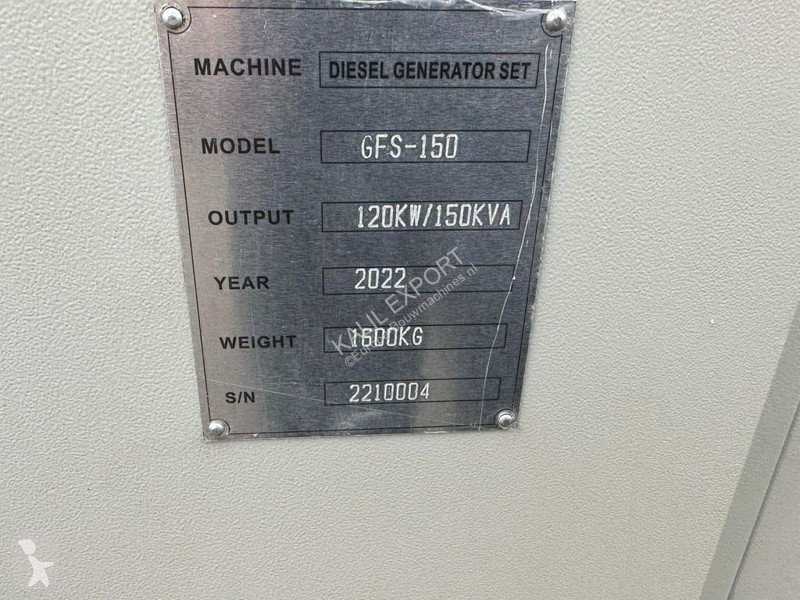 آلة لمواقع البناء Ricardo 150 KVA (120KW)...