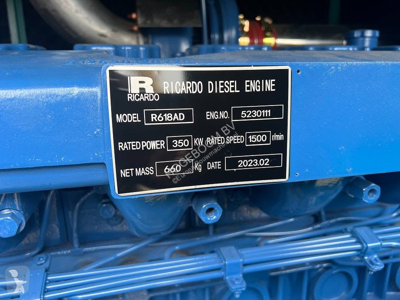 Entreprenørmaskiner Ricardo 400KVA 320KW SILENT...