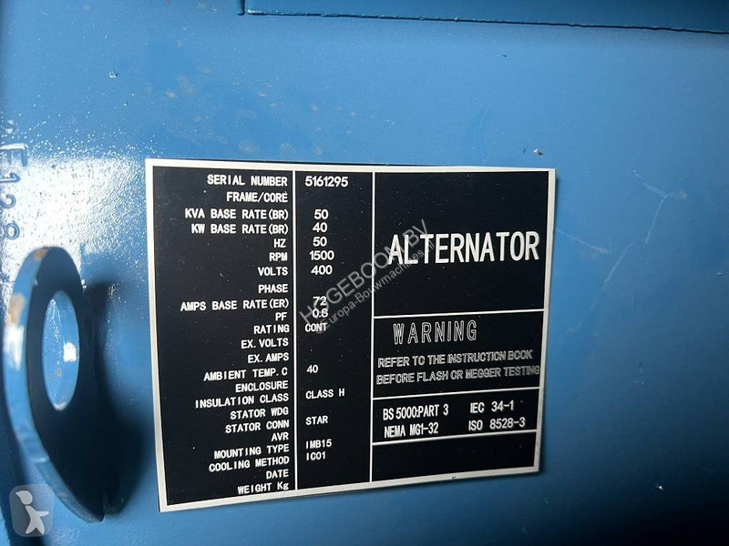 Entreprenørmaskiner Ricardo 50KVA 40KW SILENT...