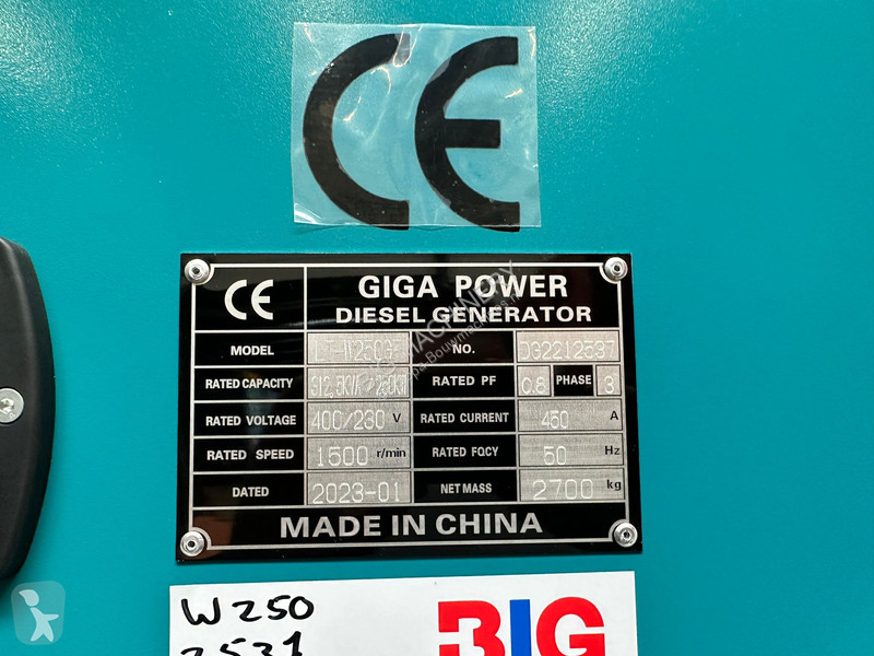 Materiaal voor de bouw  Giga power 312.5 kVa...