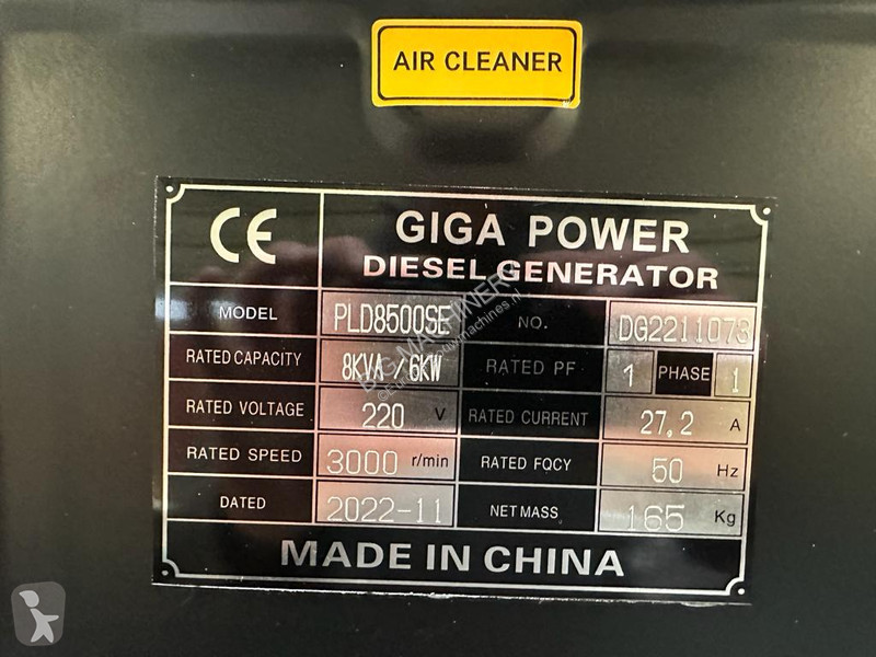 Materiaal voor de bouw  8 kVA generator -...