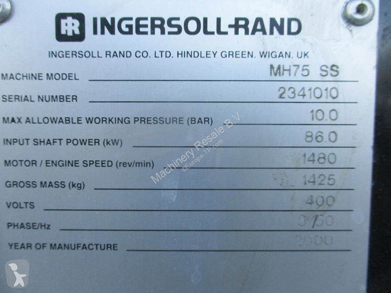Material de obra Ingersoll rand MH 75 SS