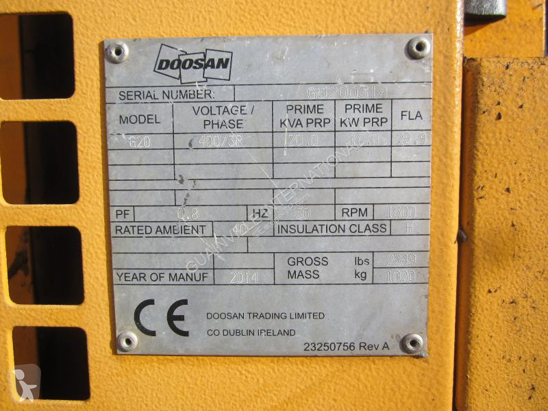 Matériel de chantier Doosan  G20