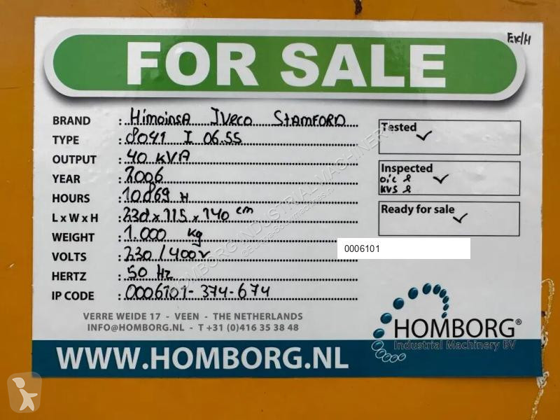 Materiaal voor de bouw Himoinsa Iveco Stamford...