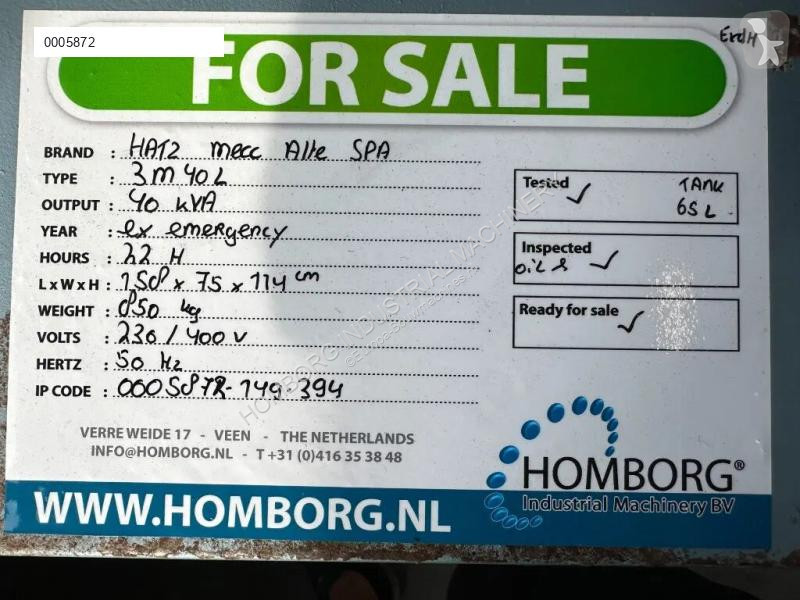 Materiaal voor de bouw Hatz 3M40L Mecc Alte Spa...