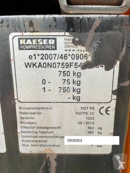 Material de obra Kaeser M27 Kubota 2,7 m3 / min...
