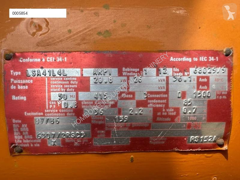 Materiaal voor de bouw Perkins Leroy Somer 26...
