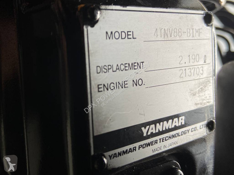 Stavební vybavení Yanmar 4TNV88-22G - 22 kVA -...