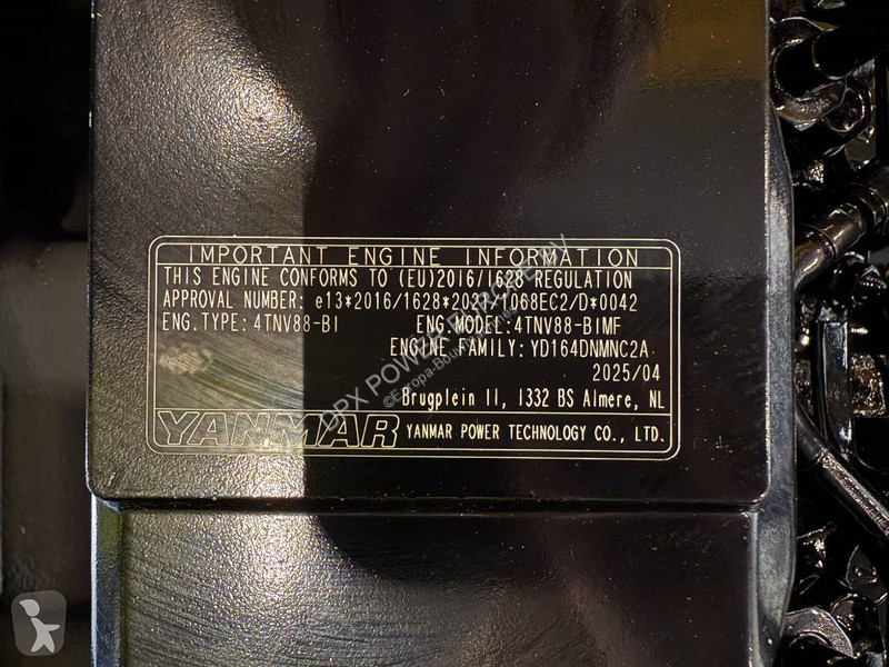 Stavebný stroj Yanmar 4TNV88-22G - 22 kVA -...