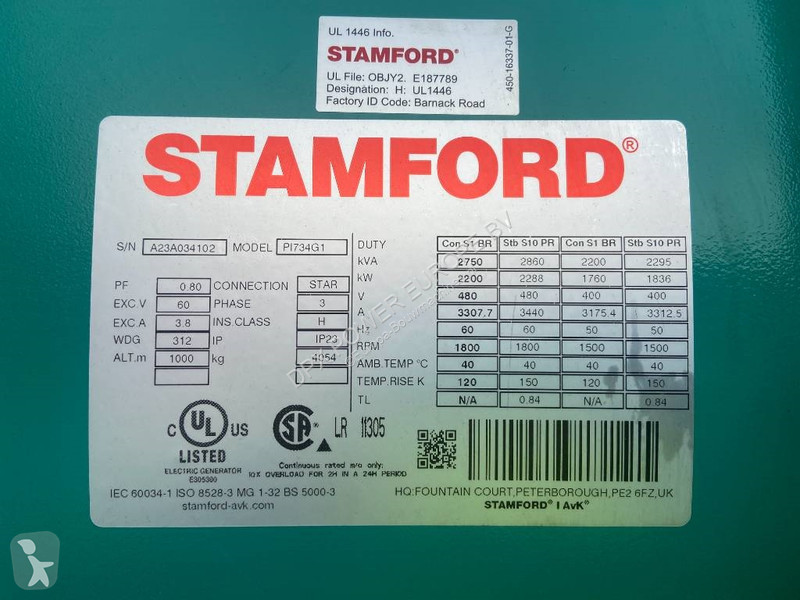 Stavebný stroj Cummins C2250D5 - 2.250 kVA...