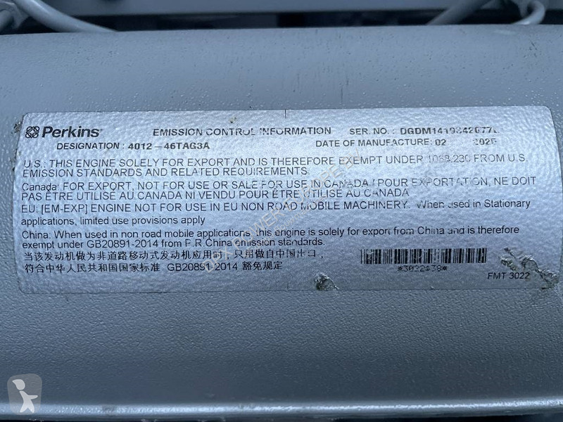 Строительное оборудование Perkins 4012-46TAG3A...