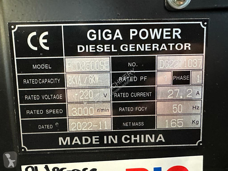 Stavebný stroj  PLD8500SE 8KVA silent set