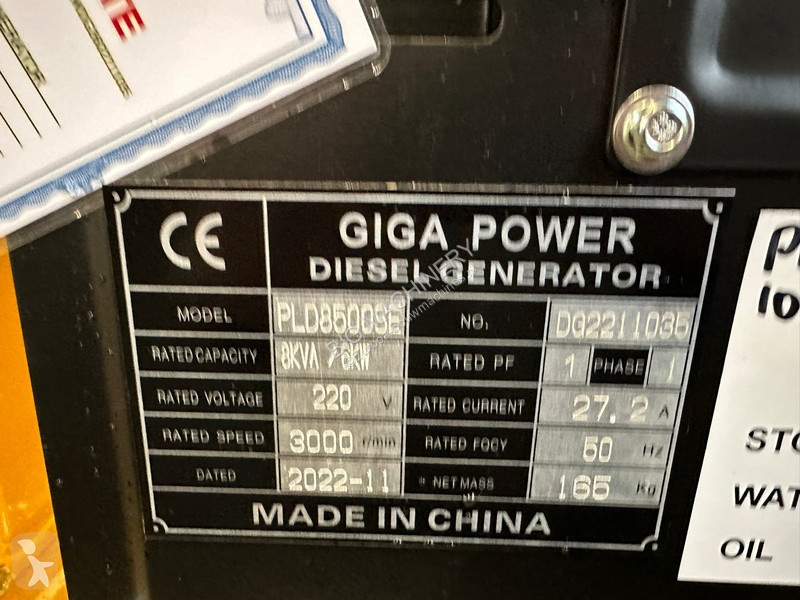 Stavebný stroj  PLD8500SE 8KVA silent set