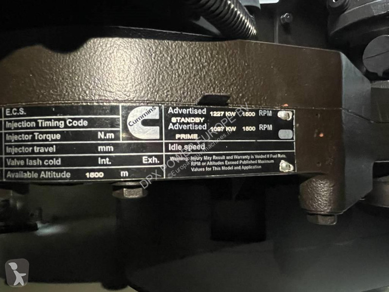 Stavebný stroj Cummins KTA50-G3 - 1375 kVA...