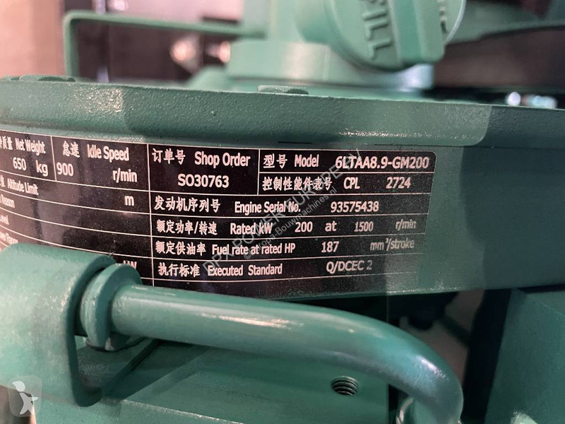 Stavebný stroj Cummins 6LTAA8.9-GM200 - 250 kVA...