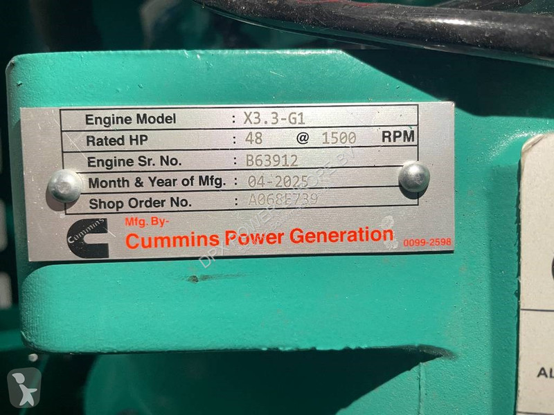 آلة لمواقع البناء Cummins C38D5Q - 38 kVA...