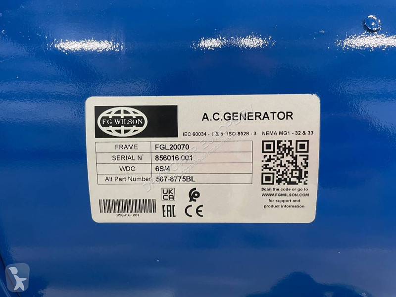 FG Wilson P55-3 - 55 kVA Open Genset -...