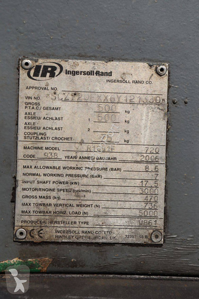 Matériel de chantier Ingersoll rand R1051F