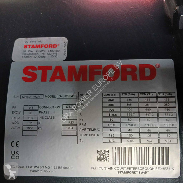 آلة لمواقع البناء Volvo TAD1381GE - 390 kVA...