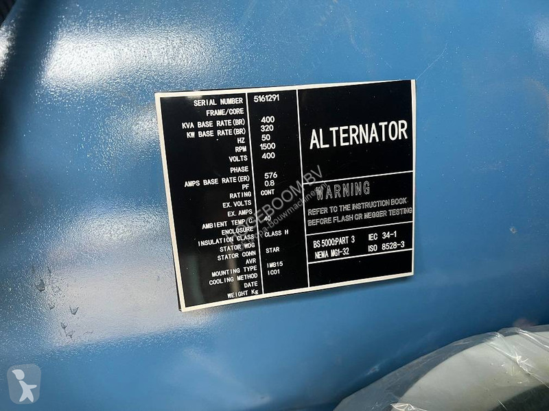 Entreprenørmaskiner Ricardo 400KVA 320KW SILENT...
