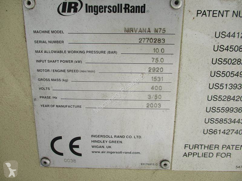 Material de obra Ingersoll rand N 75
