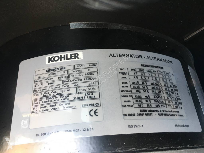Materiaal voor de bouw SDMO J44K - 44 kVA...