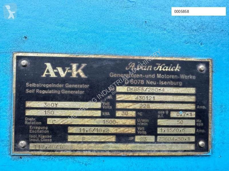 Stavební vybavení MAN 6LDTII AvK 150 kVA...
