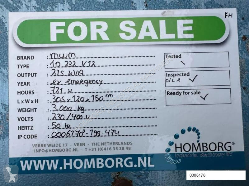 Materiaal voor de bouw MWM TD 232 V12 Jeumont...
