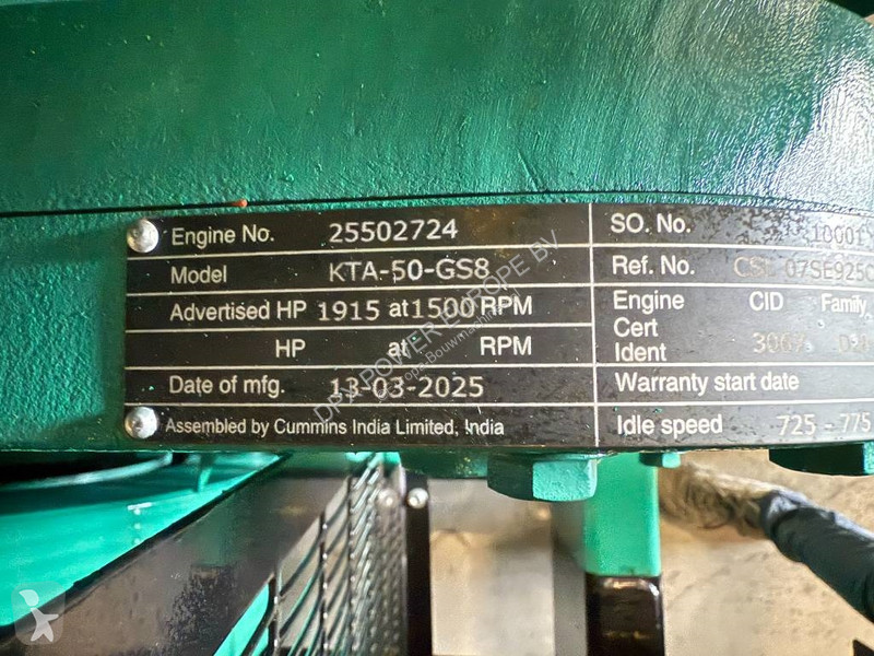 Stavebný stroj Cummins C1675D5A - 1.675 kVA...